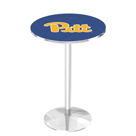 Holland Bar Stool Co 36" Chrome Pitt Pub Table L214C3628Pittsb